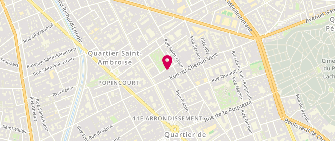 Plan de GODOT Sophie, 16 Rue Rochebrune, 75011 Paris