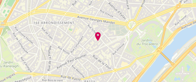 Plan de AZOULAY Benjamin, 6 Square Petrarque, 75116 Paris