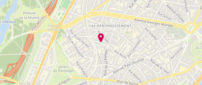 Plan de Lacrosnière Catherine, 8 Rue Jean Richepin, 75116 Paris