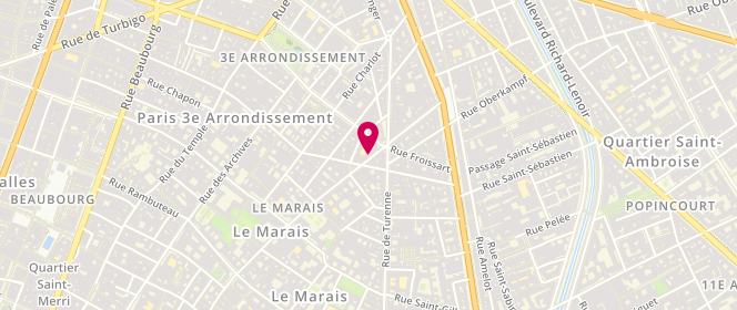 Plan de COPIN Xavier, 133 Rue Vieille du Temple, 75003 Paris