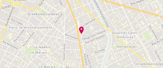 Plan de CANARELLI Tiphaine, 96 Rue Amelot, 75011 Paris