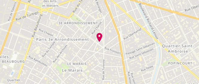 Plan de ROBAIN Anne, 36 Rue Debelleyme, 75003 Paris