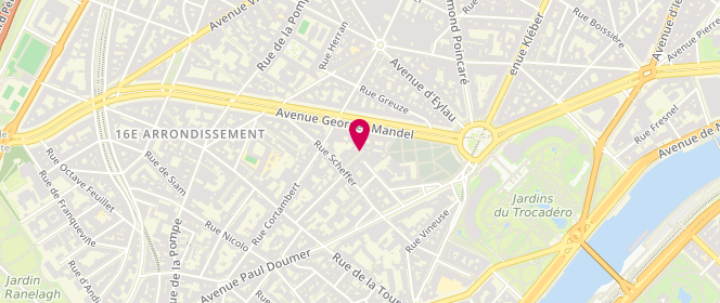 Plan de PULCINI Daniela, 5 Square du Trocadéro, 75016 Paris