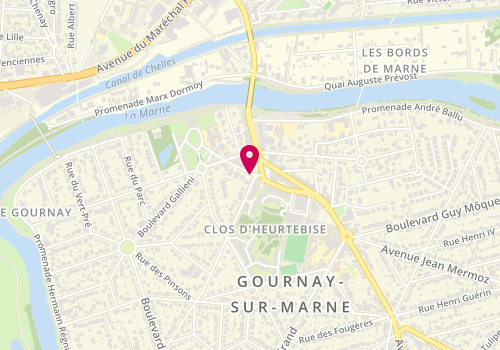 Plan de KOMGUEM Larissa, 1 Rue de la Ferme, 93460 Gournay-sur-Marne