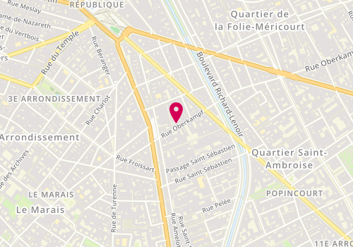 Plan de Sekroun Nourith, 11 Rue Oberkampf, 75011 Paris
