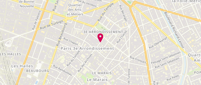 Plan de CASSUTO Dominique, 86 Rue des Archives, 75003 Paris