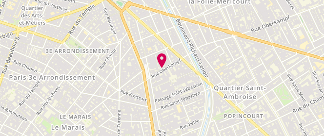 Plan de GRANDON Christian, 11 Rue Oberkampf, 75011 Paris