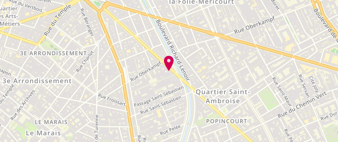 Plan de BEN TOUNES Adnen, 48 Boulevard Voltaire, 75011 Paris