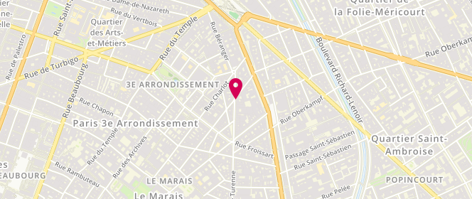Plan de ROBBE Margaret, 120 Rue de Turenne, 75003 Paris