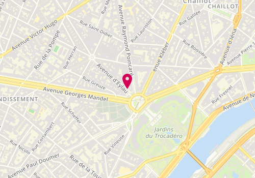 Plan de ROTENBERG Maurice, 4 Avenue d'Eylau, 75116 Paris