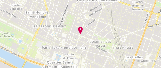 Plan de SOUBRIER Philippe, 20 Rue Croix des Petits Champs, 75001 Paris