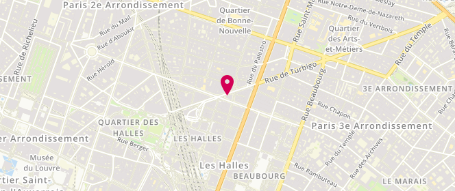 Plan de DEQUATRE Catherine, 16 Rue de Turbigo, 75002 Paris