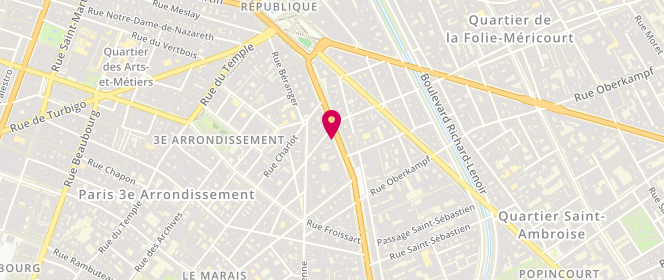 Plan de OPPENHEIM-ZEITOUN Tatiana, 17 Boulevard du Temple, 75003 Paris
