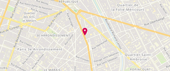 Plan de FAVA Paul, 12 Boulevard du Temple, 75011 Paris
