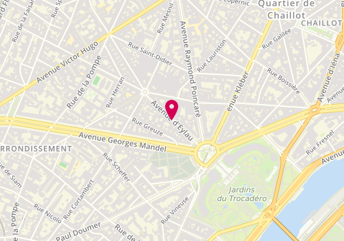 Plan de DRIRA Miriam, 15 Avenue d'Eylau, 75116 Paris
