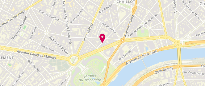 Plan de YAGOUB Fatma, 35 Rue de Lubeck, 75016 Paris