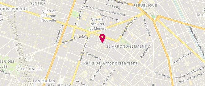 Plan de PRISSE Véronique, 2 Bis Rue au Maire, 75003 Paris