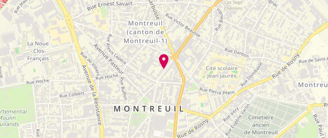 Plan de TARGA Bernard, 23 Boulevard Paul Vaillant Couturier, 93100 Montreuil