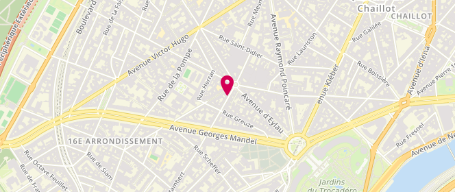 Plan de SOMPAIRAC Olivier, 22 Rue des Sablons, 75116 Paris