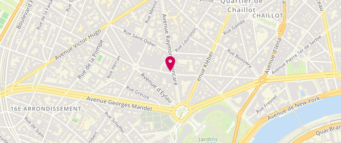 Plan de SEBAGH Jean-Louis, 64 Rue de Longchamp, 75116 Paris