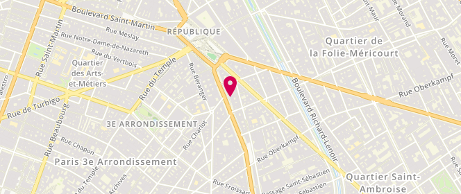 Plan de MORAILLON Isabelle, 34 Boulevard du Temple, 75011 Paris