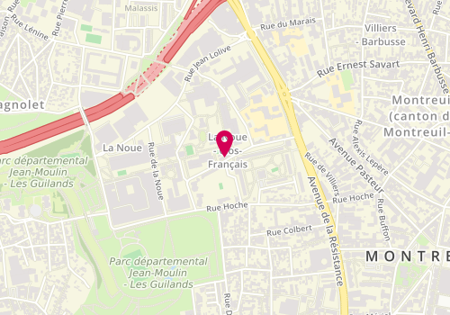Plan de BOUAZIZ Patrick, 24 Rue des Clos Français, 93100 Montreuil