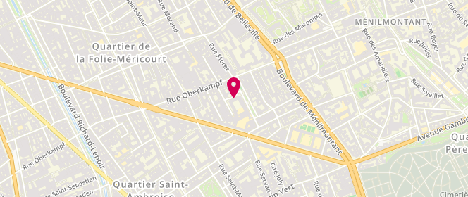 Plan de SCHMIDT Magali, 6 Rue Dranem, 75011 Paris