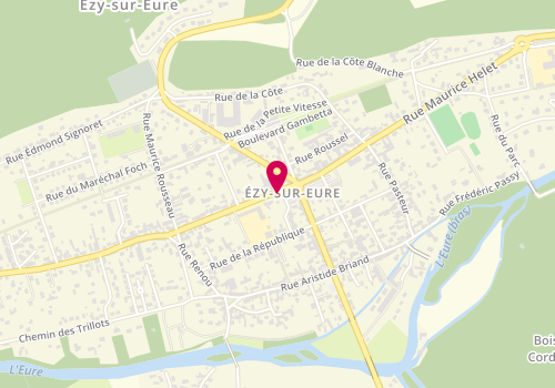 Plan de JOUVEAU DU BREUIL Yvain, 7 Rue Octave Lenoir, 27530 Ézy-sur-Eure