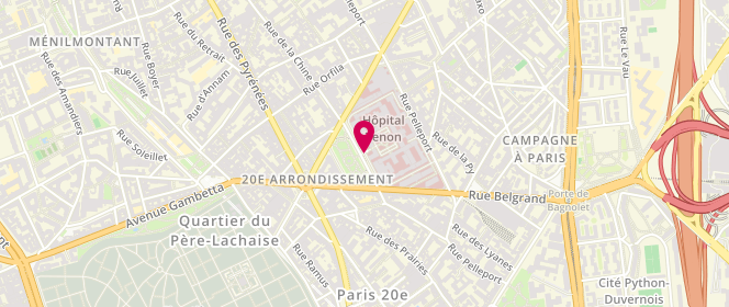 Plan de BEURTON Alexandra, 4 Rue de la Chine, 75020 Paris
