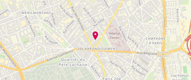Plan de LESSELLIER Jean, 18 Rue des Gatines, 75020 Paris