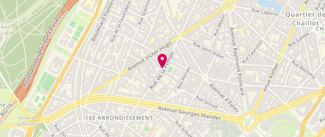 Plan de HAUVILLE Camille, 121 Bis Rue de la Pompe, 75116 Paris