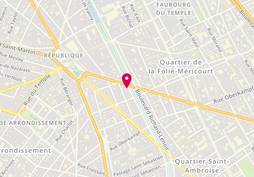 Plan de BENAMOR-KOUTSIOURIS Soraya, 129 Boulevard Richard Lenoir, 75011 Paris
