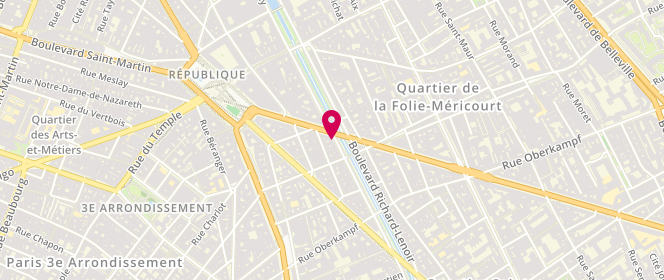 Plan de ANYFANTAKIS Vasileios, 129 Boulevard Richard Lenoir, 75011 Paris