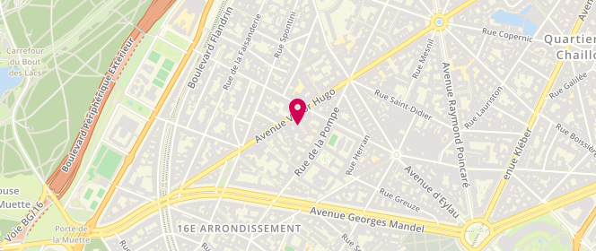 Plan de LE PARCO Soizic, 4 Square Thiers, 75016 Paris