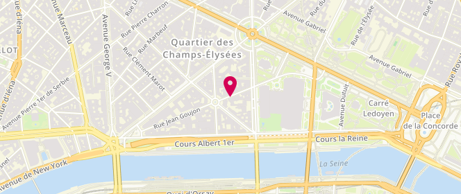 Plan de DUFIER Jean, 9 Rue Jean Goujon, 75008 Paris