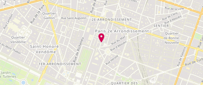 Plan de PRISSE Véronique, 6 Rue de la Banque, 75002 Paris