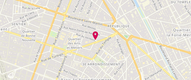 Plan de TASSEL Catherine, 4 Rue du Vertbois, 75003 Paris