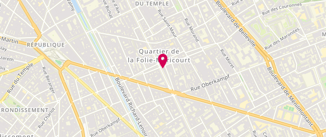 Plan de BOUHNIK Muriel, 104 Avenue Parmentier, 75011 Paris