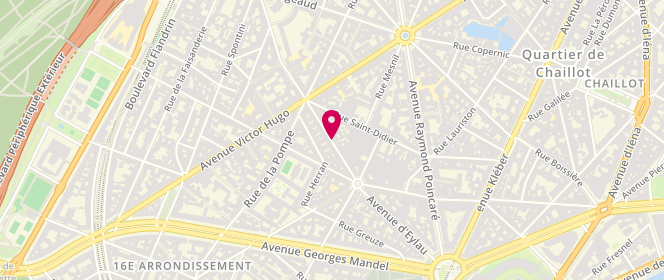 Plan de BALLOUL Evelyne, 22 Rue des Belles Feuilles, 75116 Paris