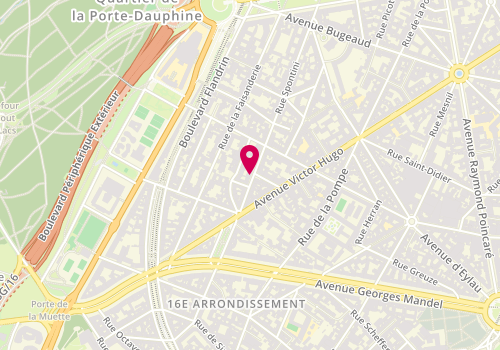 Plan de HALLADE MASSU Jean, 66 Rue Spontini, 75116 Paris
