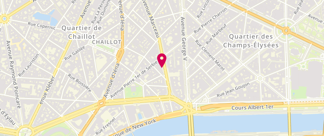 Plan de COHEN Charley, 23 Avenue Marceau, 75116 Paris