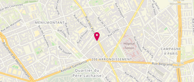 Plan de BOCCARA Victor, 259 Rue des Pyrenees, 75020 Paris