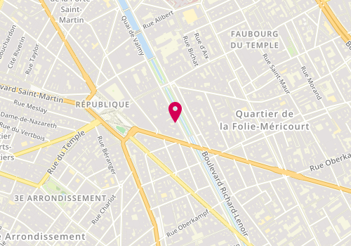 Plan de AUMAGE Nathalie, 9 Bis Boulevard Jules Ferry, 75011 Paris