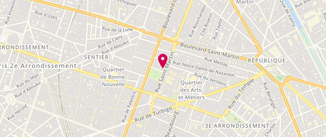 Plan de GOODMAN MARUCHEAU DE CHANAUD DU MERLE Nicolas, 323 Rue Saint Martin, 75003 Paris