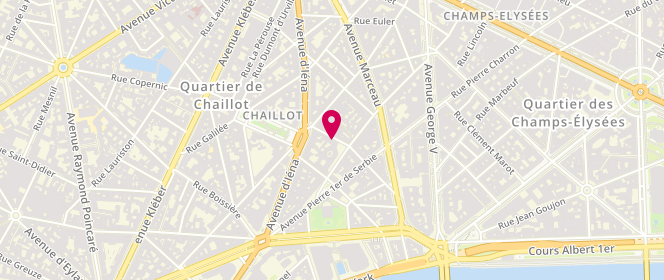 Plan de ARNAOUT Ahlam, 23 Rue Georges Bizet, 75116 Paris