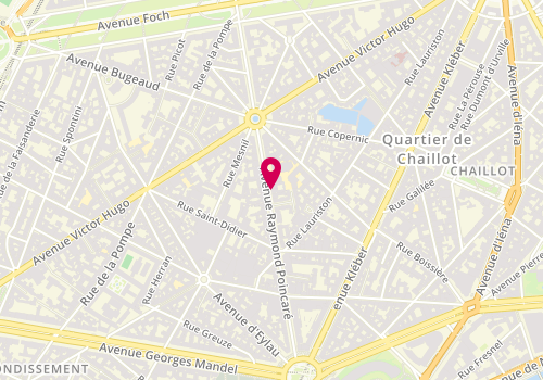 Plan de HENRY-MAMOU Jean Elie, 62 Avenue Raymond Poincaré, 75116 Paris