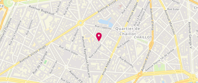 Plan de LAHOUEL-ZAIER Wafa, 57 Rue Boissière, 75116 Paris
