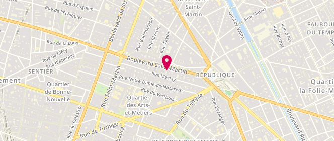Plan de GERARD Jean-Luc, 23 Boulevard Saint Martin, 75003 Paris