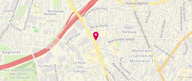 Plan de BEN ZAIED Olfa, 4 Place du General de Gaulle, 93105 Montreuil