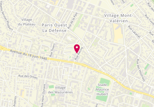 Plan de PARA-FONTAINE Martine, 6 Rue Racine, 92500 Rueil-Malmaison